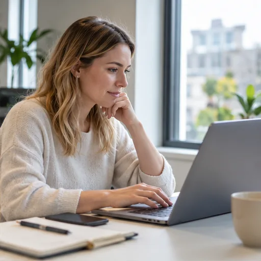 Internal hr assistant laptop employee.