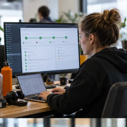 Devops engineer release pipeline screen.