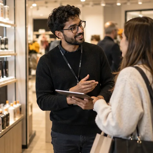 Customer experience consultant retail floor.