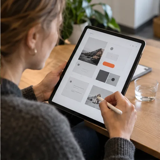 Prototype review tablet.