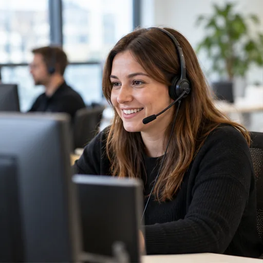 Remote support desk headset.