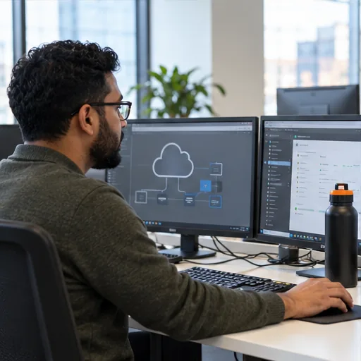 Cloud engineer daylight office.