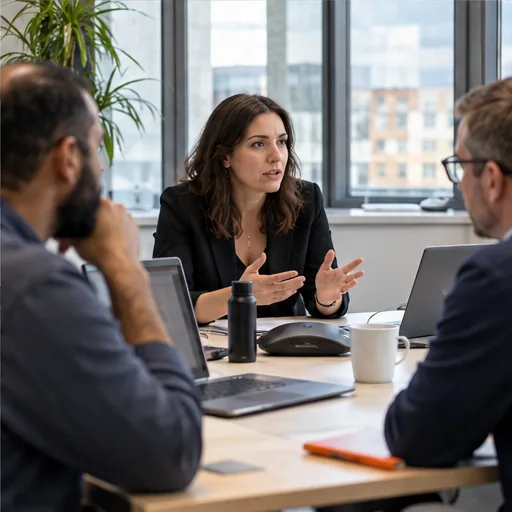 Incident response meeting daylight boardroom.