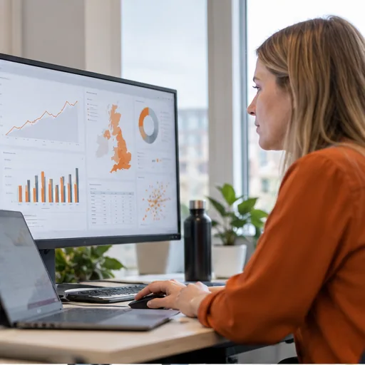 Predictive sales analyst screen charts.